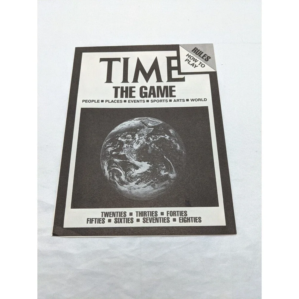 Vintage Hansen Time The Game Bookcase Board Game Complete